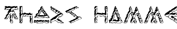 Thors Hammer font preview
